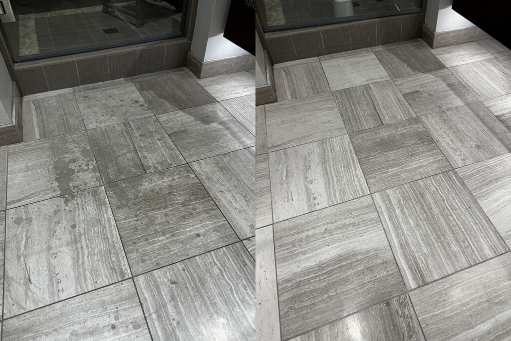 Natural Stone Cleaning and Polishing Example from Stone Captain in Scottsdale AZ